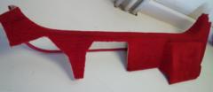 90-93 Corvette C4 LEFT Side Carpet Retainer Sill Cover Red 10172423